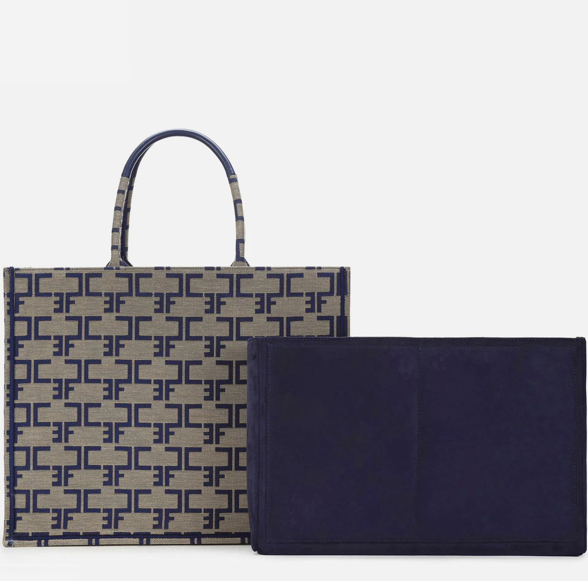 Elisabetta Franchi Handbags|Large Monogram Bag With Organiser