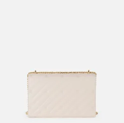 Elisabetta Franchi Strap Bags|Large quilted bag with shoulder strap Latex