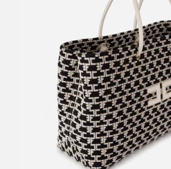 Elisabetta Franchi Shoulder Bags|Madame Monogram Shopper Bag With Logo