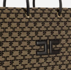 Elisabetta Franchi Shoulder Bags|Madame Monogram Shopper Bag With Logo