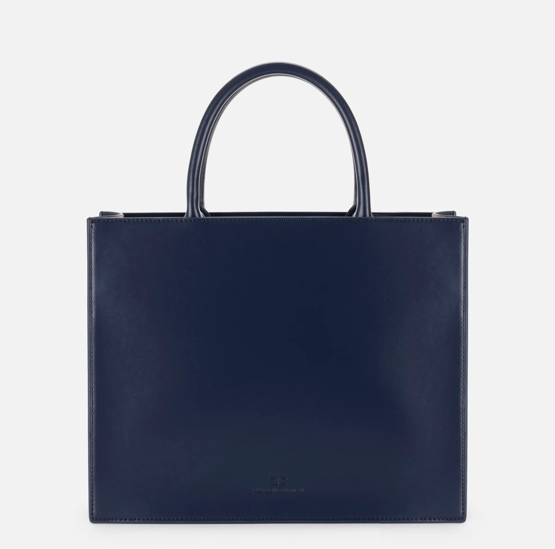 Elisabetta Franchi Handbags|Medium handbag with logo Navy