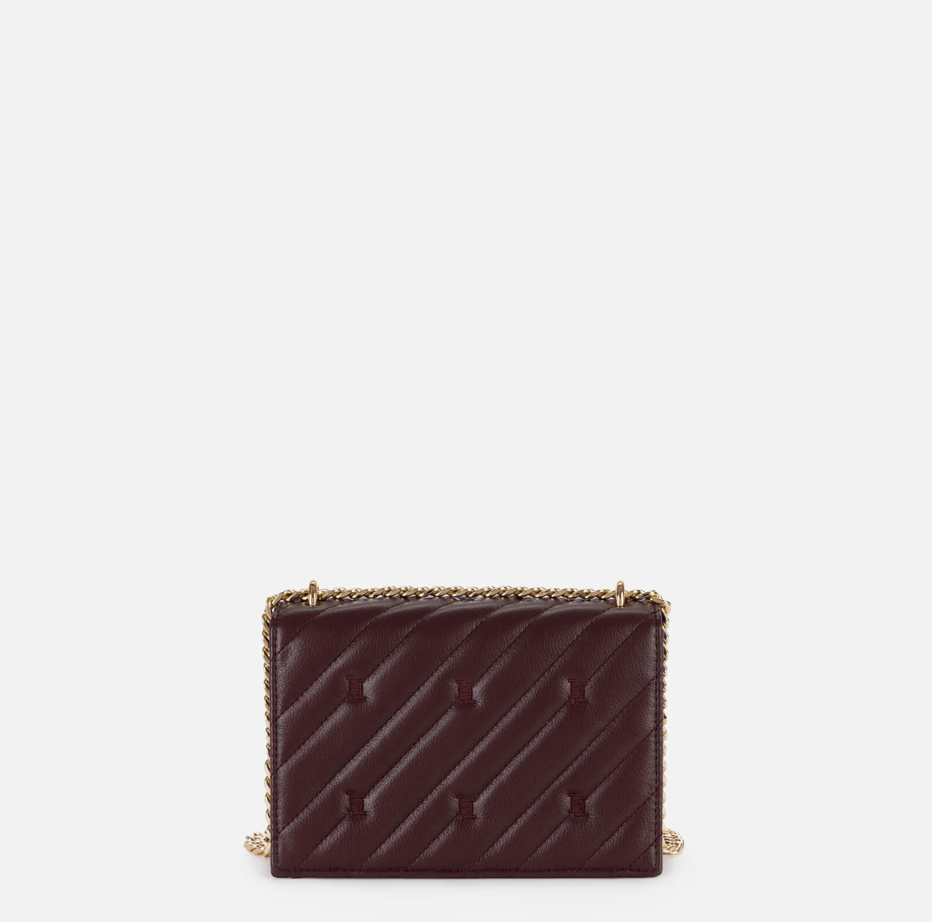 Elisabetta Franchi Strap Bags|Medium quilted bag with shoulder strap RougeNoir
