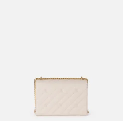 Elisabetta Franchi Strap Bags|Medium quilted bag with shoulder strap Latex