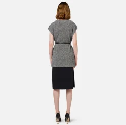 Elisabetta Franchi Knitwear And Sweatshirts|Melange viscose shirt with belt