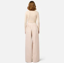 Elisabetta Franchi Top And T-Shirts|Mesh stitch bodysuit in viscose fabric with logo