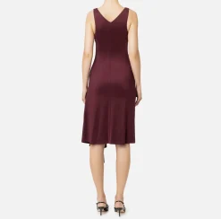 Elisabetta Franchi Midi Dresses|Dresses|Midi dress in crêpe jersey fabric RougeNoir