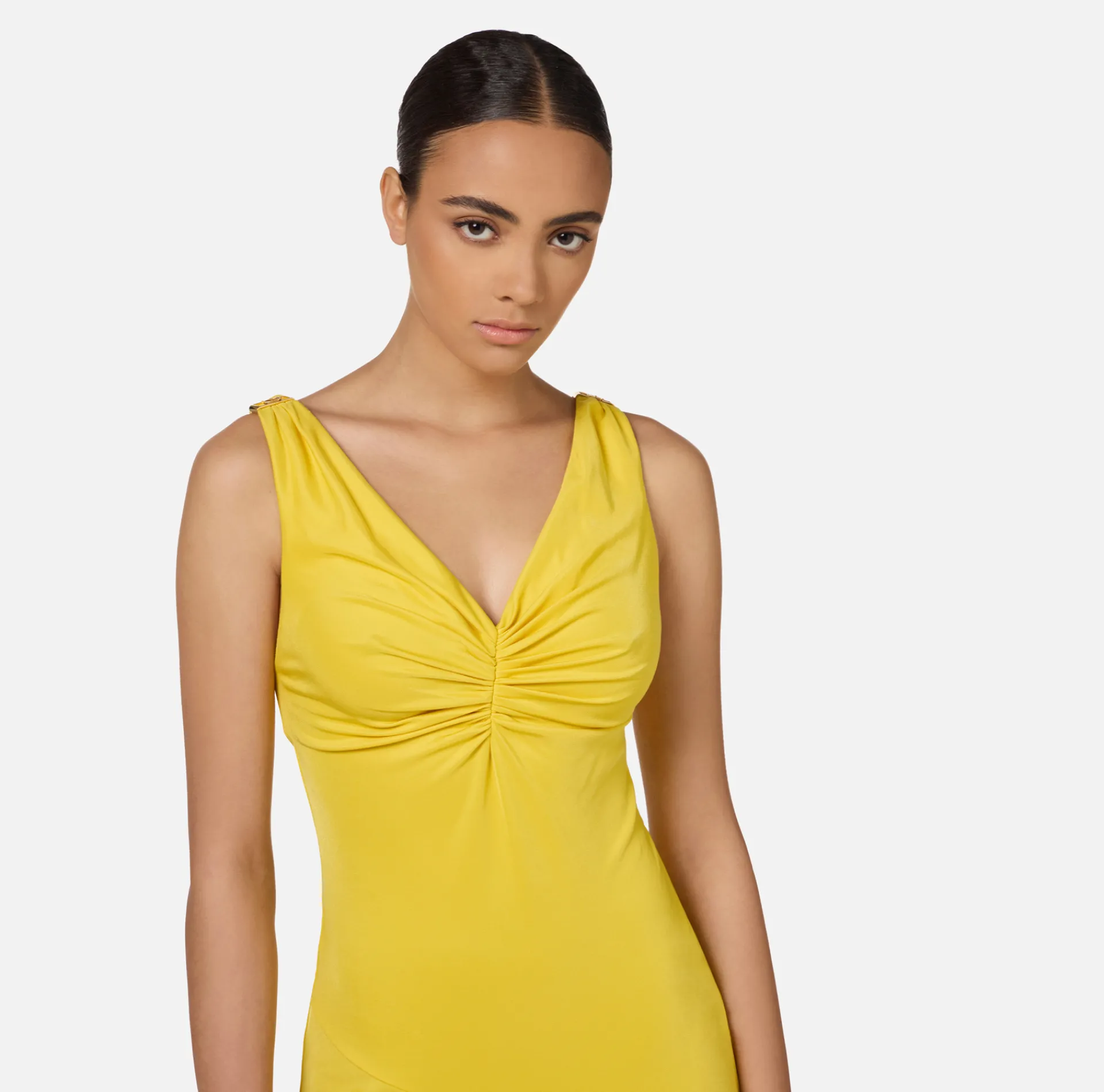 Elisabetta Franchi Dresses|Midi Dresses|Midi dress in crêpe jersey fabric