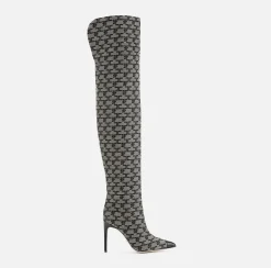 Elisabetta Franchi Boots|Monogram Cuissardes