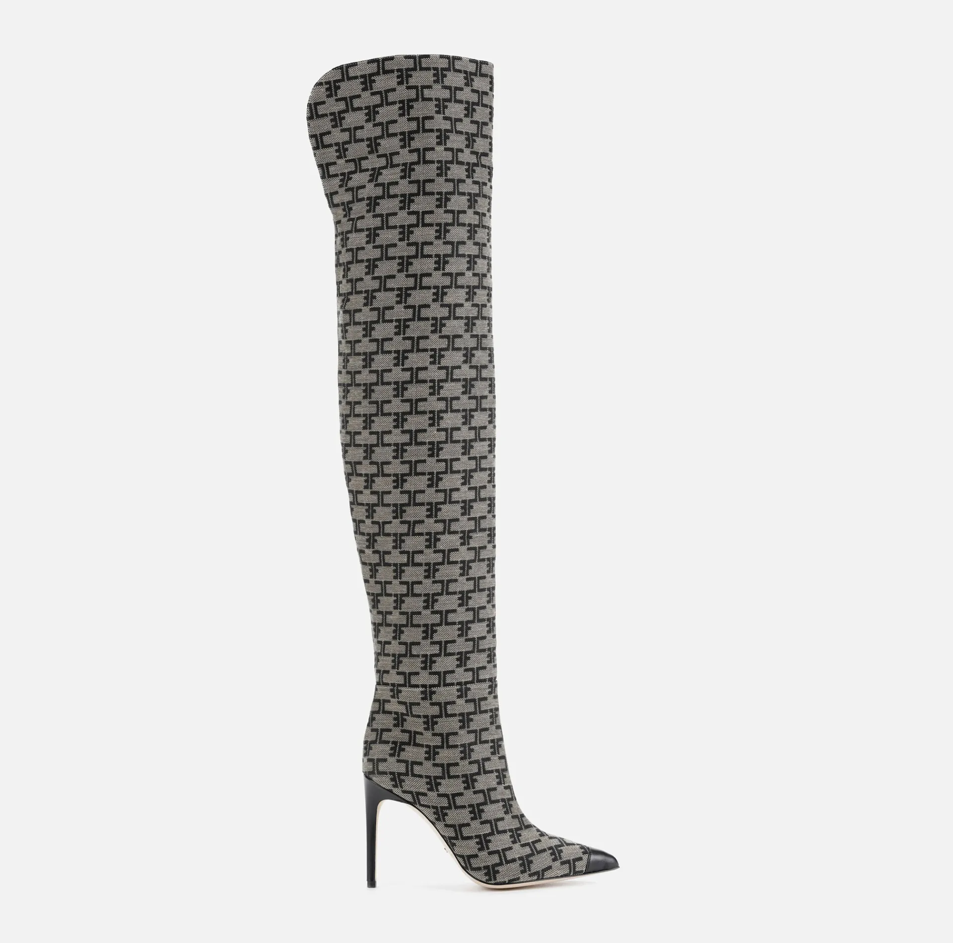 Elisabetta Franchi Boots|Monogram Cuissardes