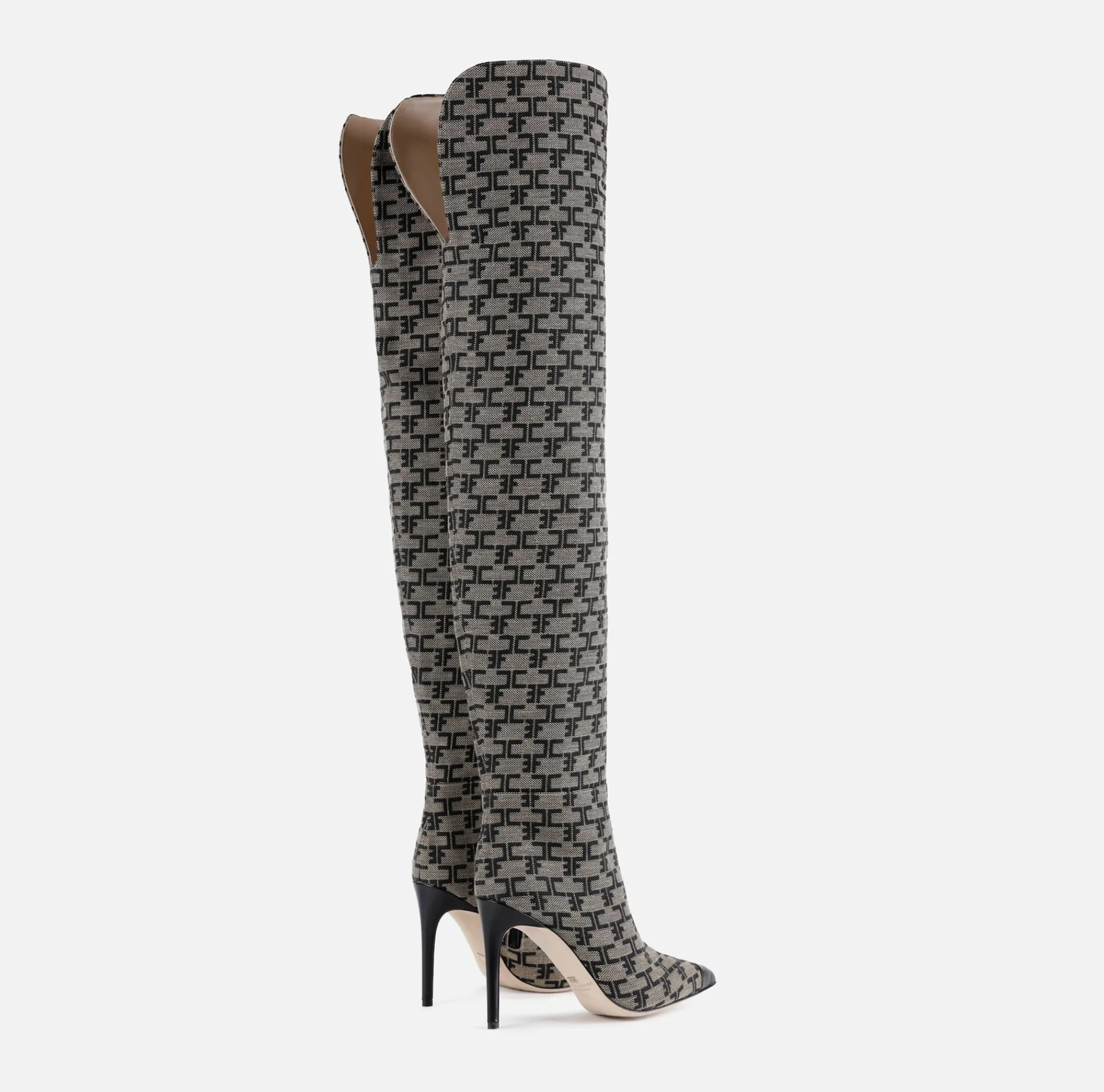 Elisabetta Franchi Boots|Monogram Cuissardes