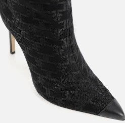 Elisabetta Franchi Boots|Monogram Cuissardes Black