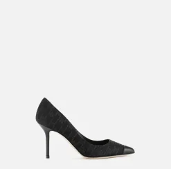 Elisabetta Franchi Pumps|Monogram Decolleté Black