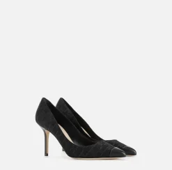 Elisabetta Franchi Pumps|Monogram Decolleté Black