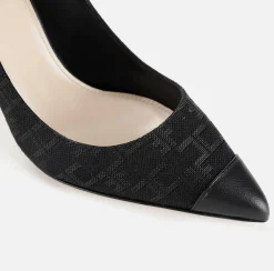 Elisabetta Franchi Pumps|Monogram Decolleté Black