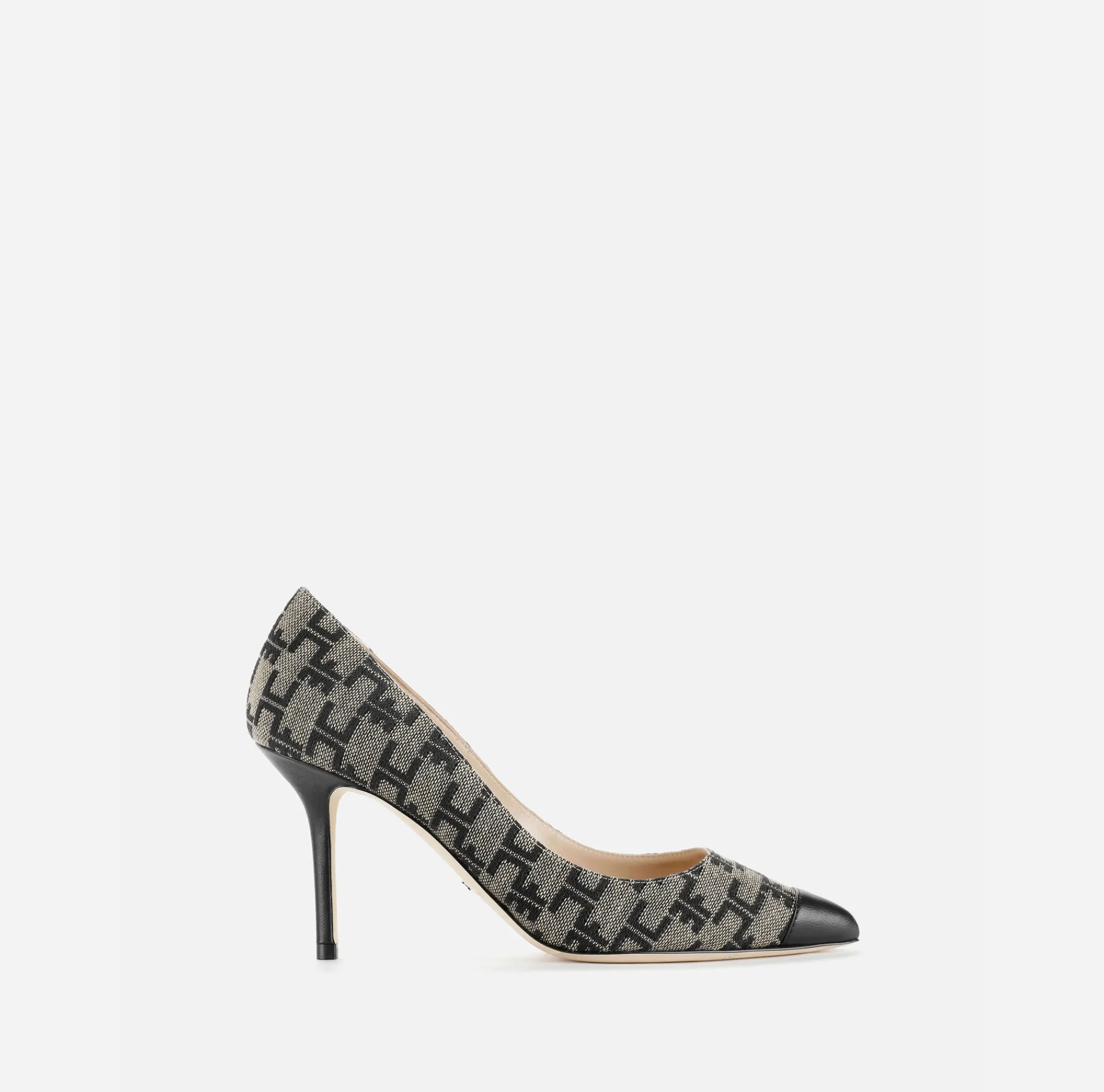 Elisabetta Franchi Pumps|Monogram Decolleté Camel/Blue