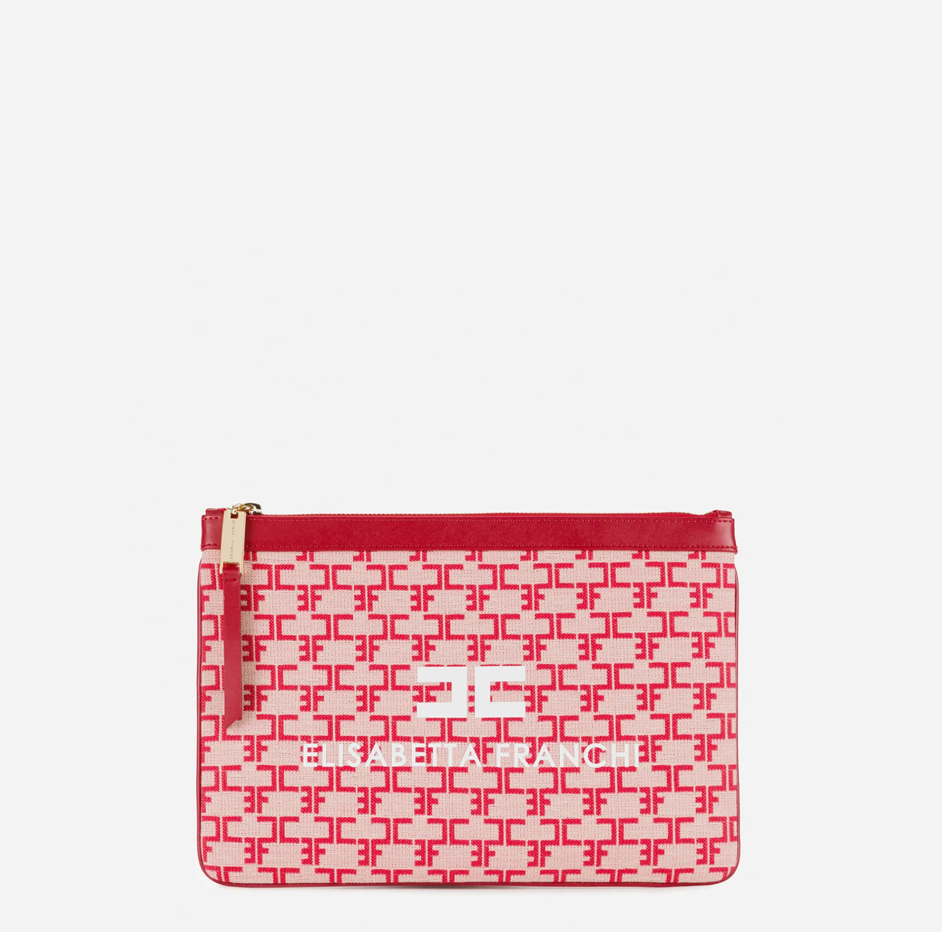 Elisabetta Franchi Clutch|Monogram Mini Make-Up Bag