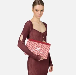 Elisabetta Franchi Clutch|Monogram Mini Make-Up Bag