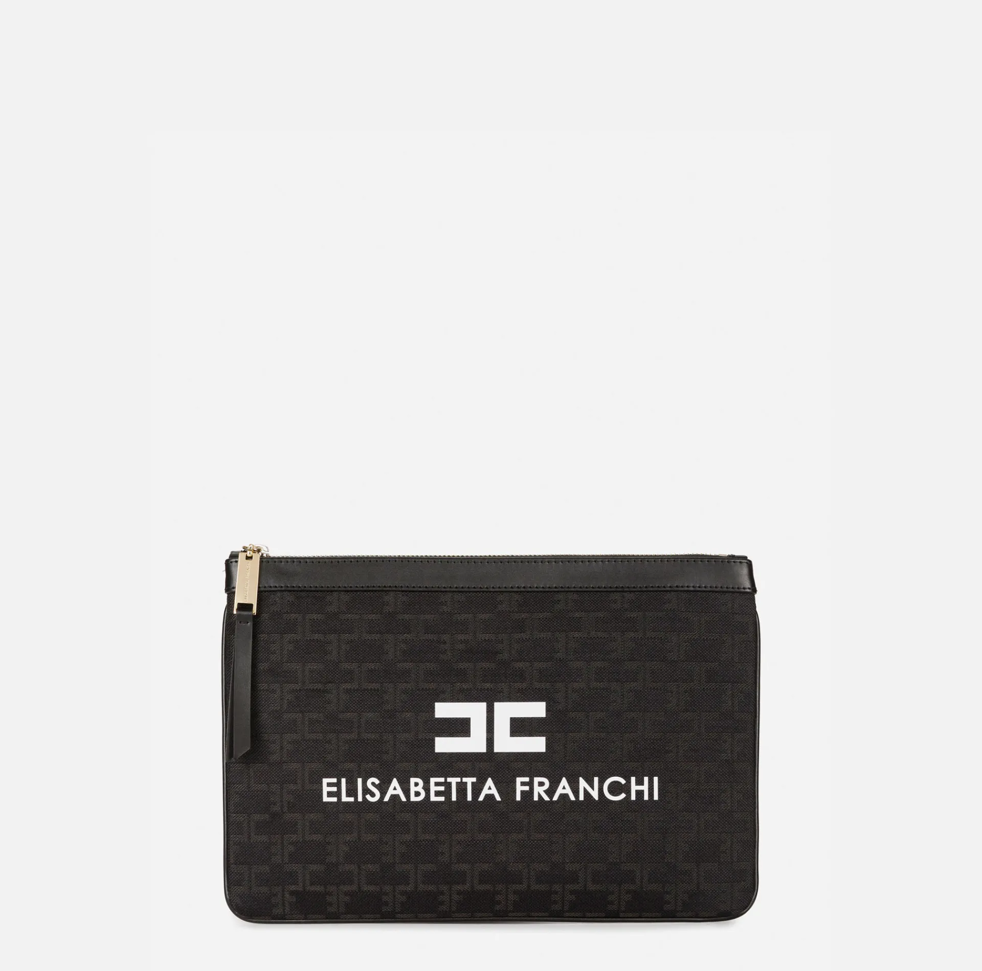 Elisabetta Franchi Clutch|Monogram Mini Make-Up Bag