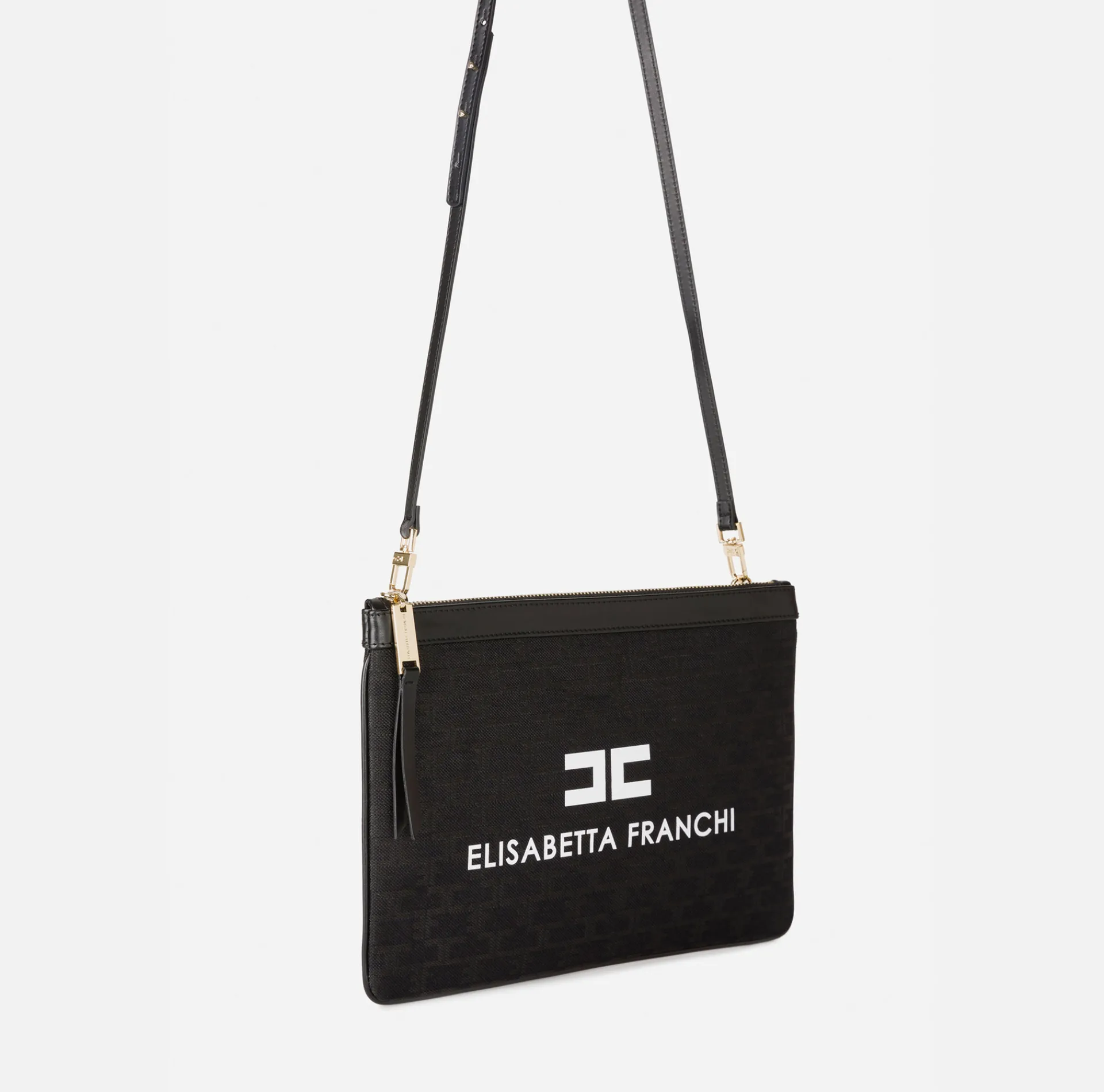 Elisabetta Franchi Clutch|Monogram Mini Make-Up Bag