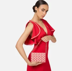 Elisabetta Franchi Strap Bags|Monogram Mini Shoulder Strap