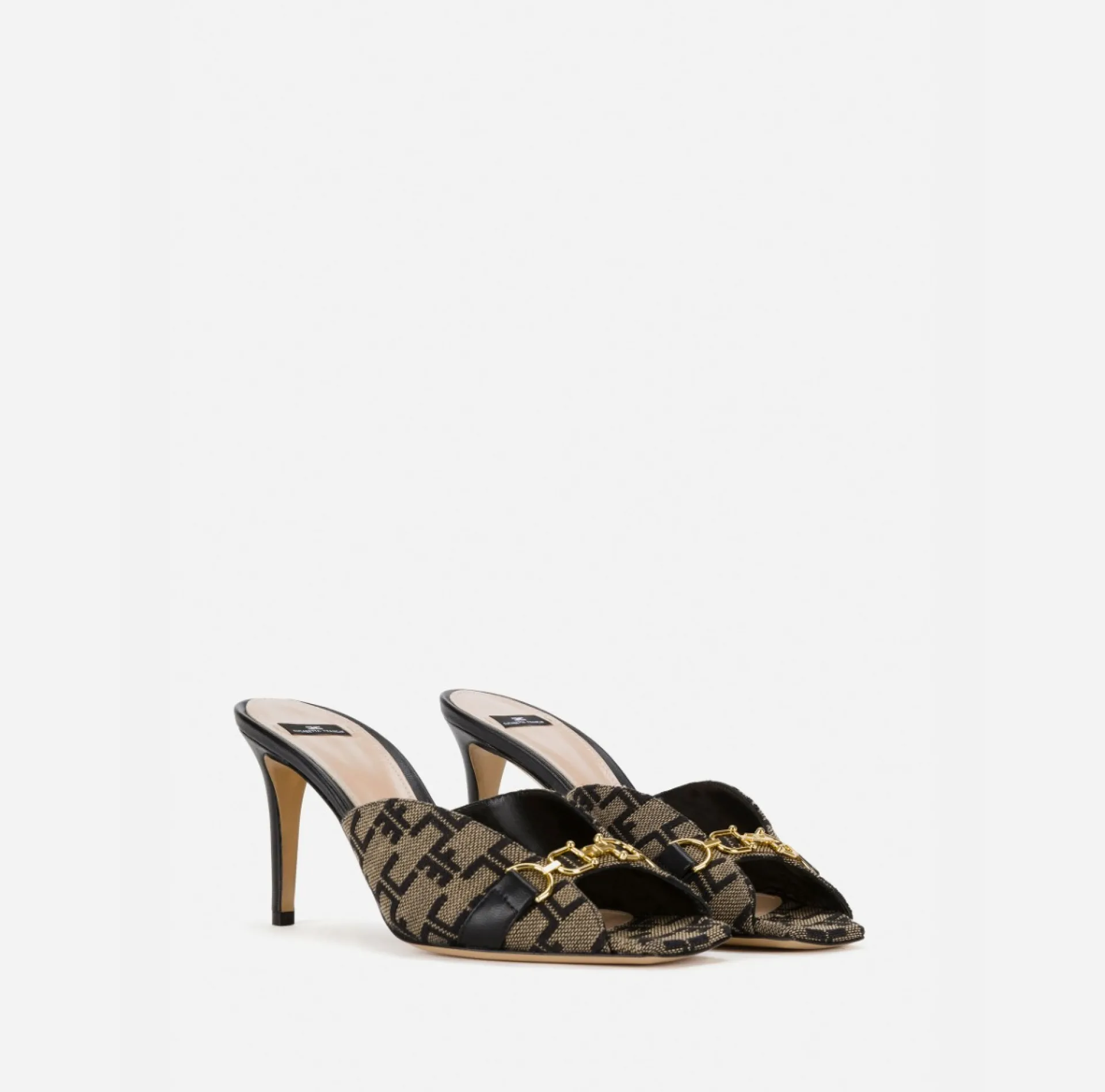 Elisabetta Franchi Sandals|Monogram Slider Sandal