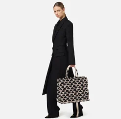 Elisabetta Franchi Handbags|Monogram Tote Large