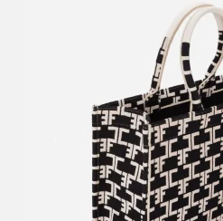 Elisabetta Franchi Handbags|Monogram Tote Large
