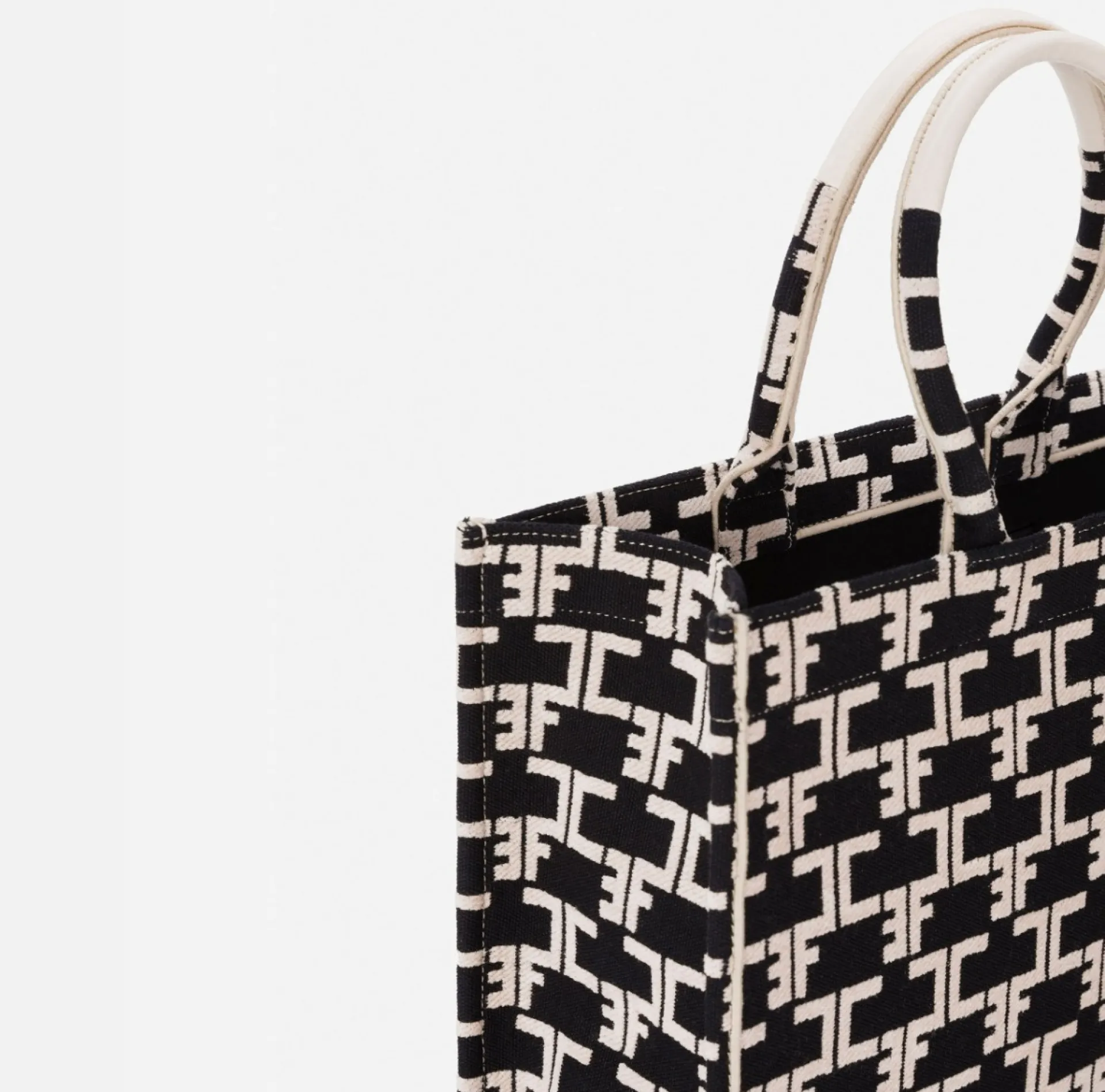 Elisabetta Franchi Handbags|Monogram Tote Large
