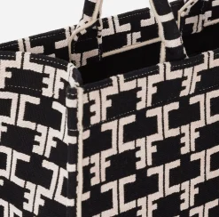 Elisabetta Franchi Handbags|Monogram Tote Large