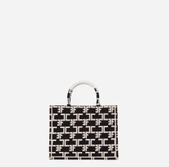 Elisabetta Franchi Handbags|Monogram Tote Small