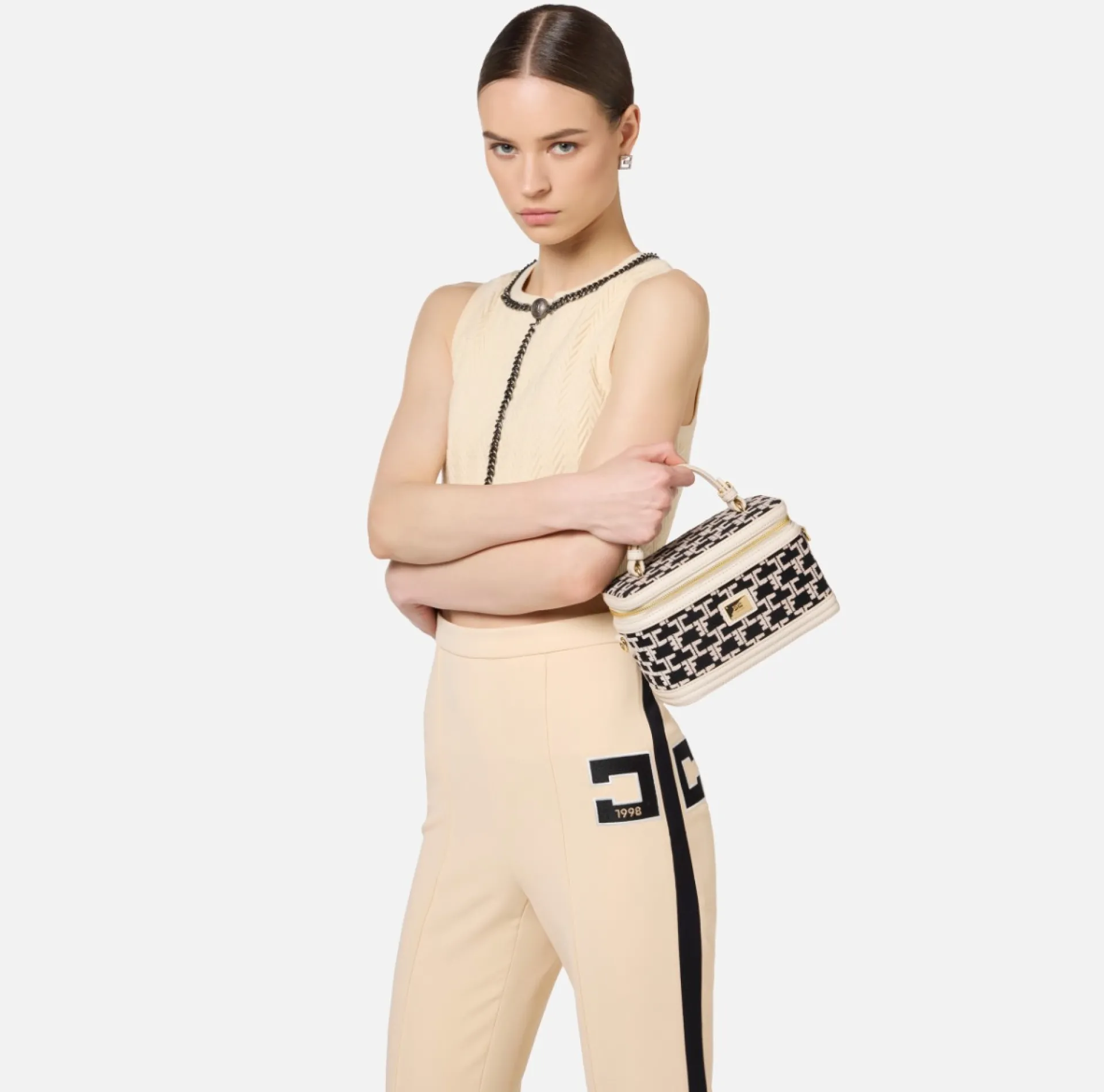 Elisabetta Franchi Luggage|Handbags|Monogram Travel Make-Up Bag