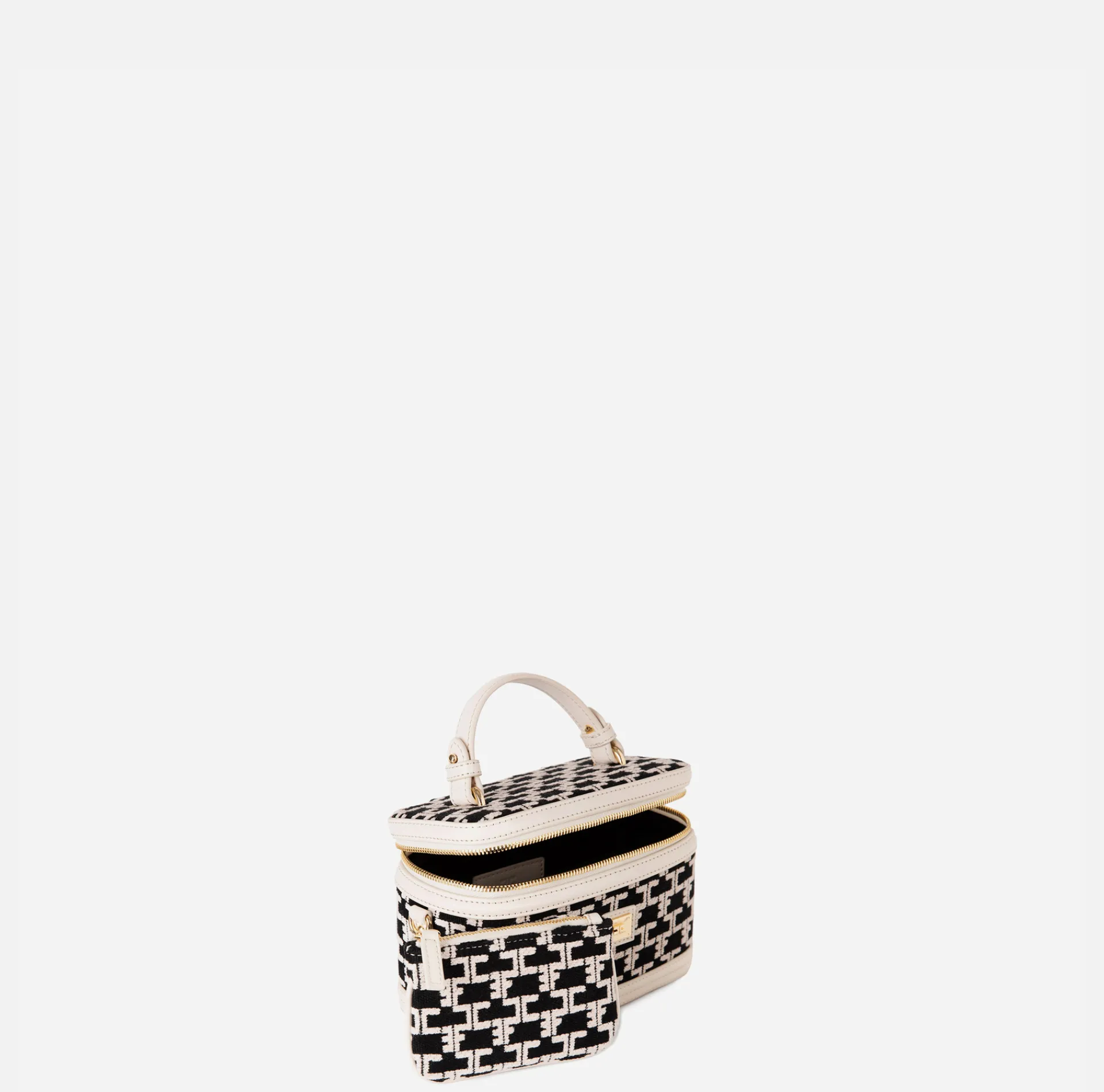 Elisabetta Franchi Luggage|Handbags|Monogram Travel Make-Up Bag
