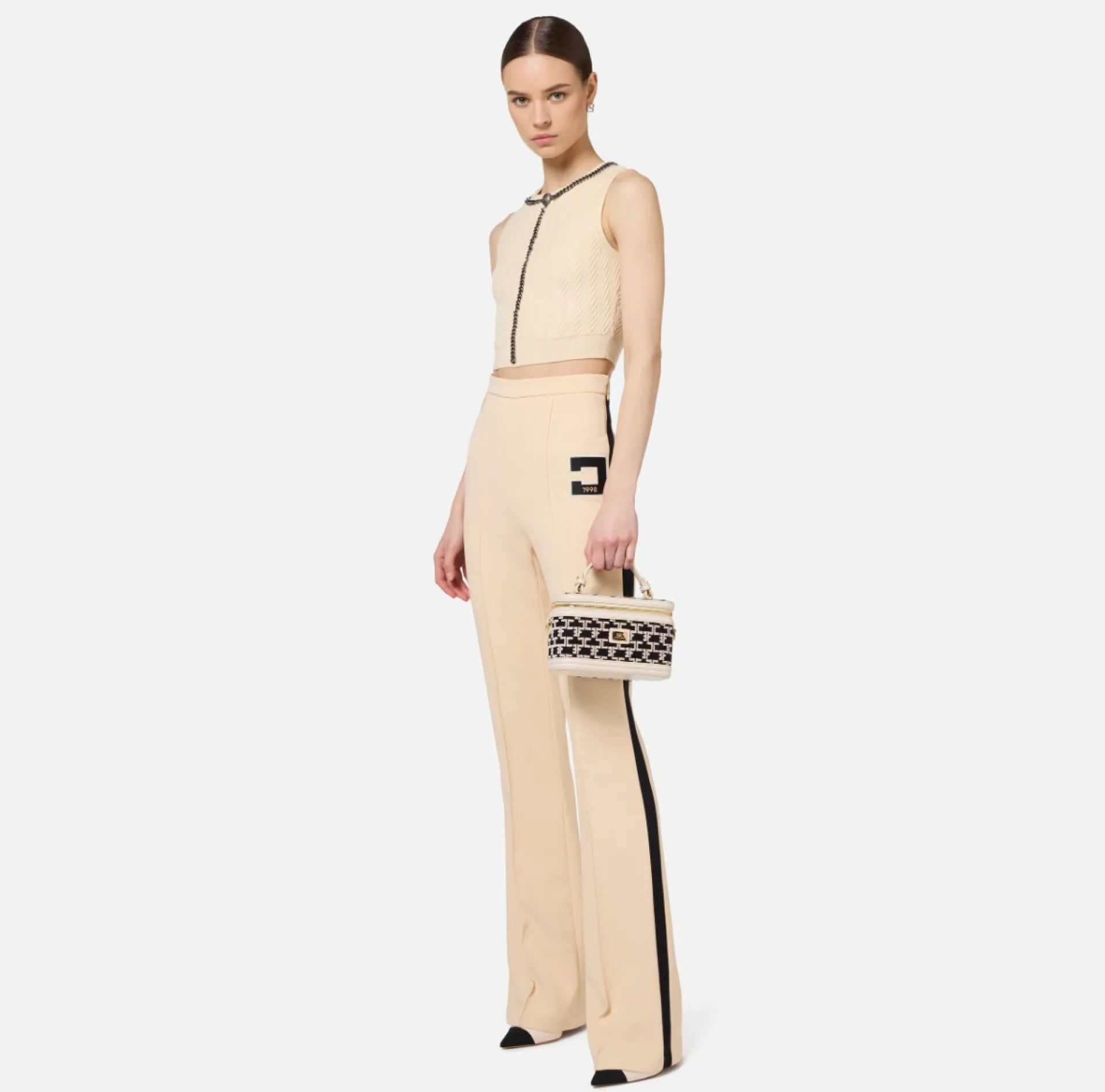 Elisabetta Franchi Luggage|Handbags|Monogram Travel Make-Up Bag