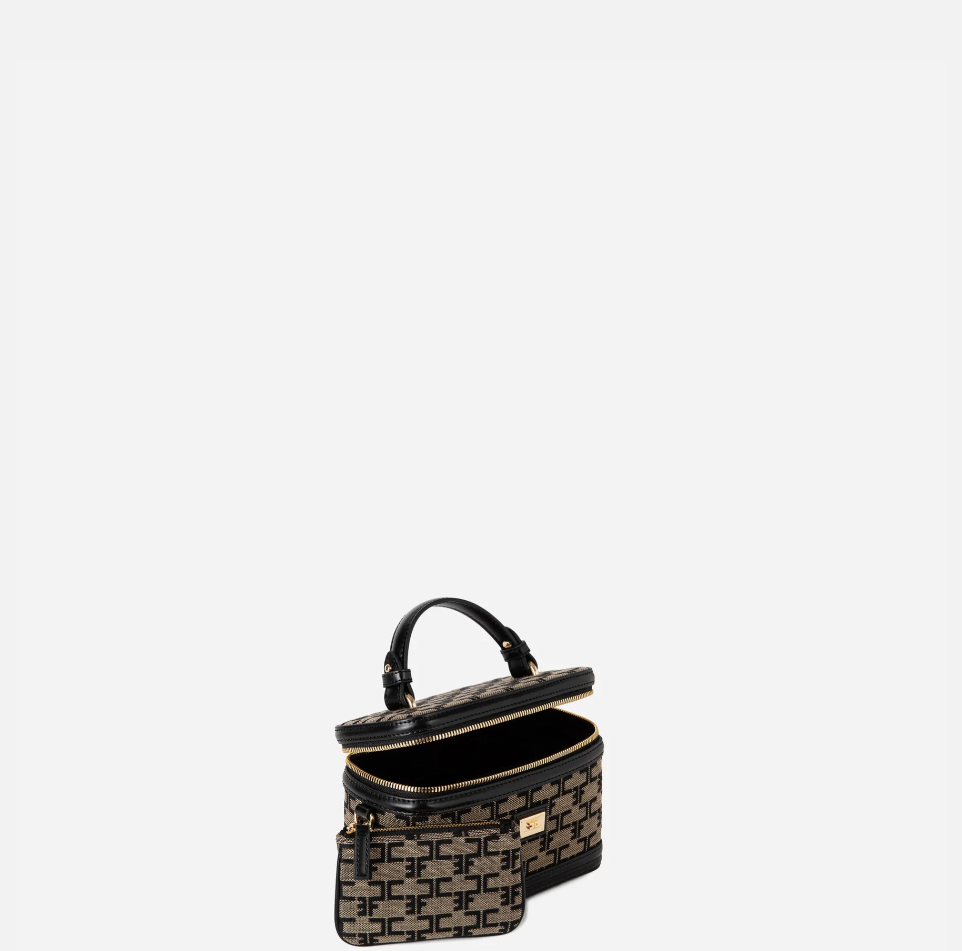 Elisabetta Franchi Luggage|Handbags|Monogram Travel Make-Up Bag