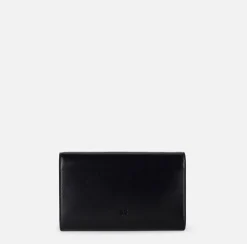 Elisabetta Franchi Strap Bags|Nappa leather baguette bag with logo turn-lock Black