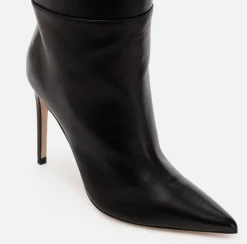 Elisabetta Franchi Boots|Nappa leather over-the-knee boots with narrow heels Black