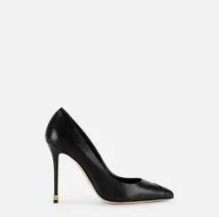 Elisabetta Franchi Pumps|Nappa leather pumps with toecap Étoile Black