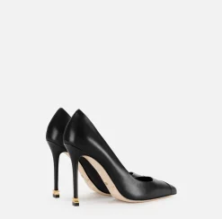 Elisabetta Franchi Pumps|Nappa leather pumps with toecap Étoile Black