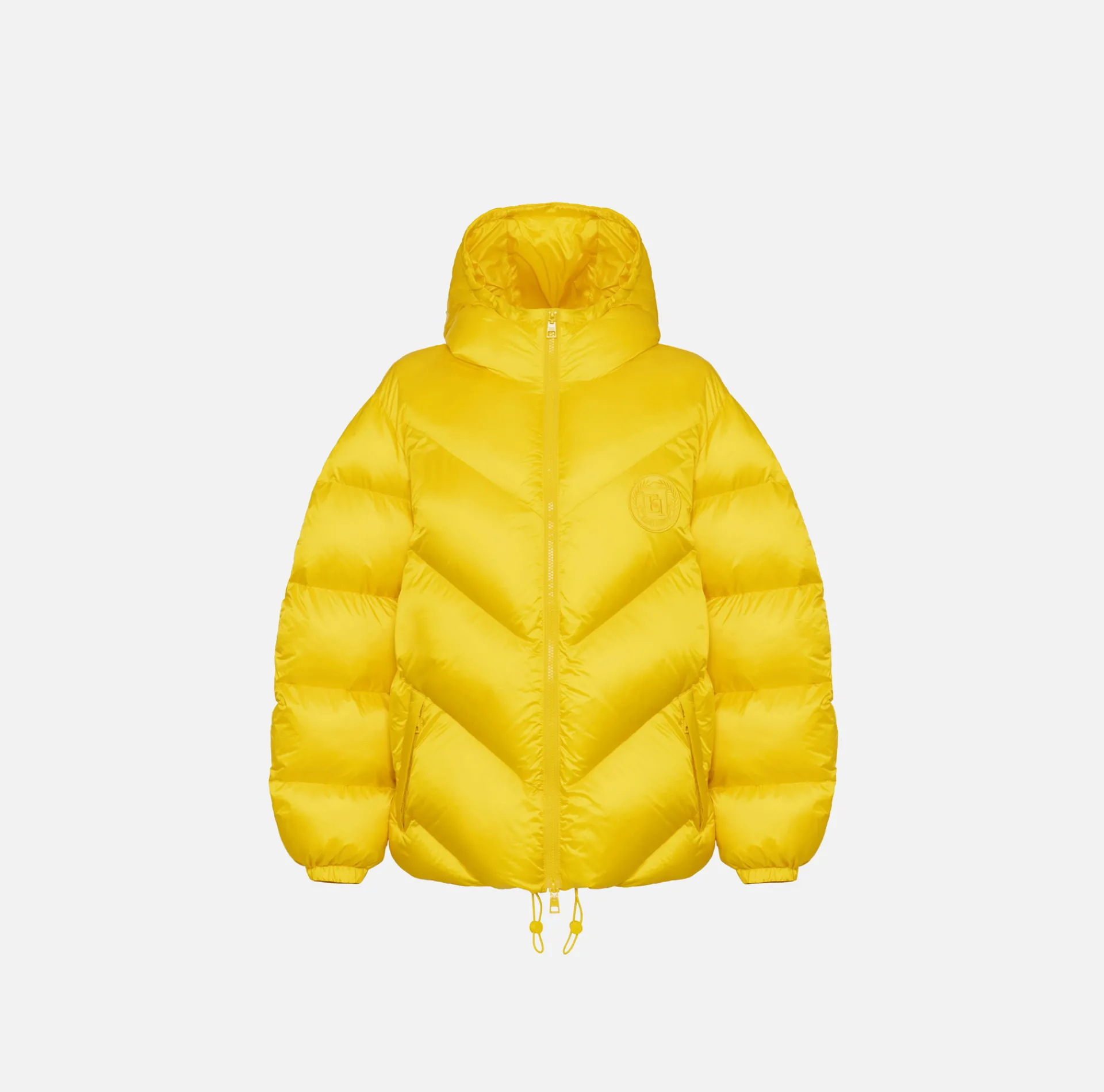Elisabetta Franchi Coats And Jackets|Oversized down jacket in shiny nylon Mimosa