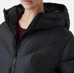 Elisabetta Franchi Coats And Jackets|Oversized down jacket in shiny nylon Black