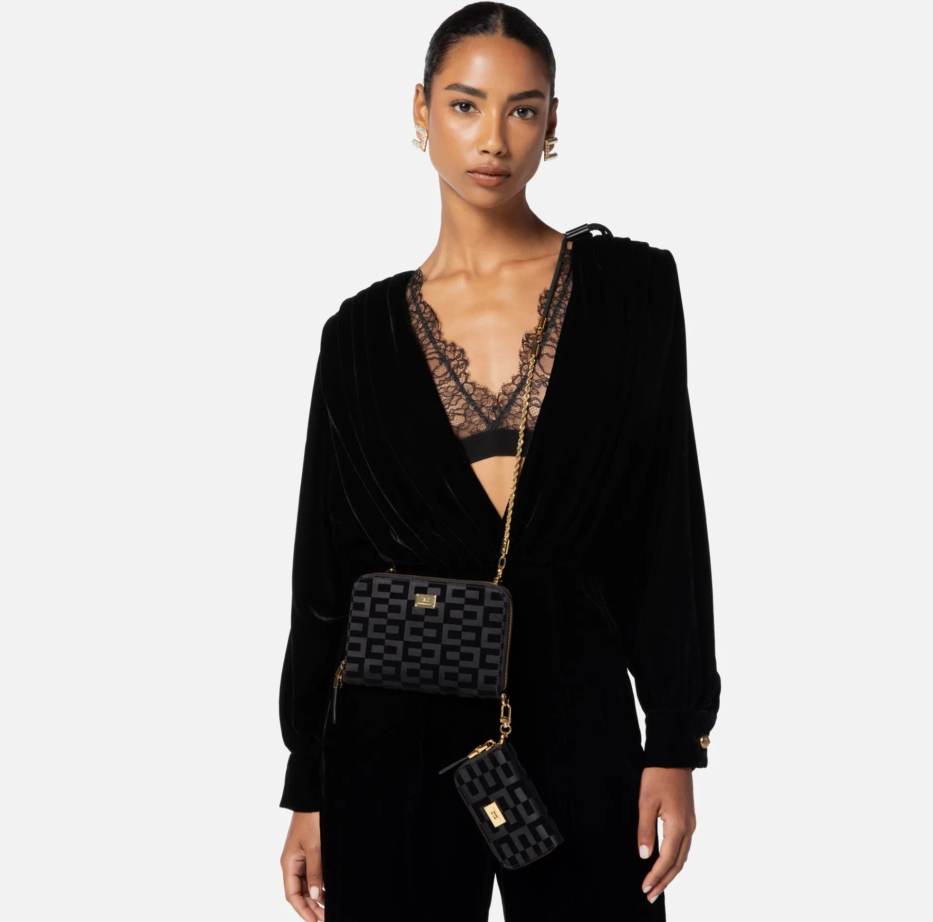 Elisabetta Franchi Strap Bags|Phone holder La Dame