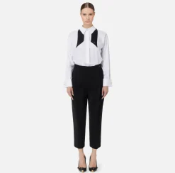 Elisabetta Franchi Shirts And Blouses|Poplin shirt with contrasting tie White