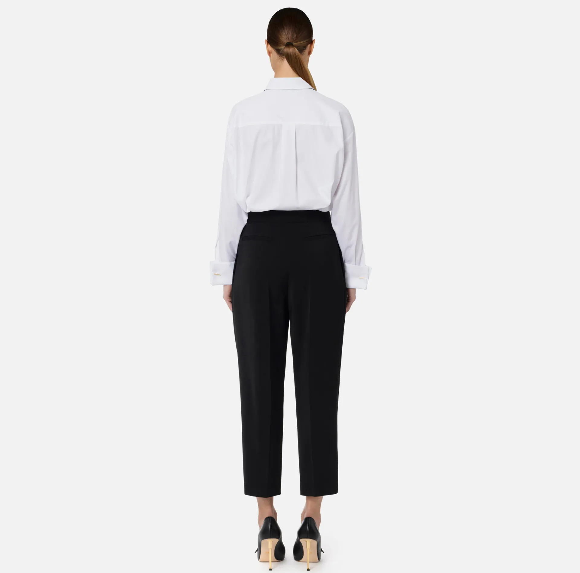 Elisabetta Franchi Shirts And Blouses|Poplin shirt with contrasting tie White
