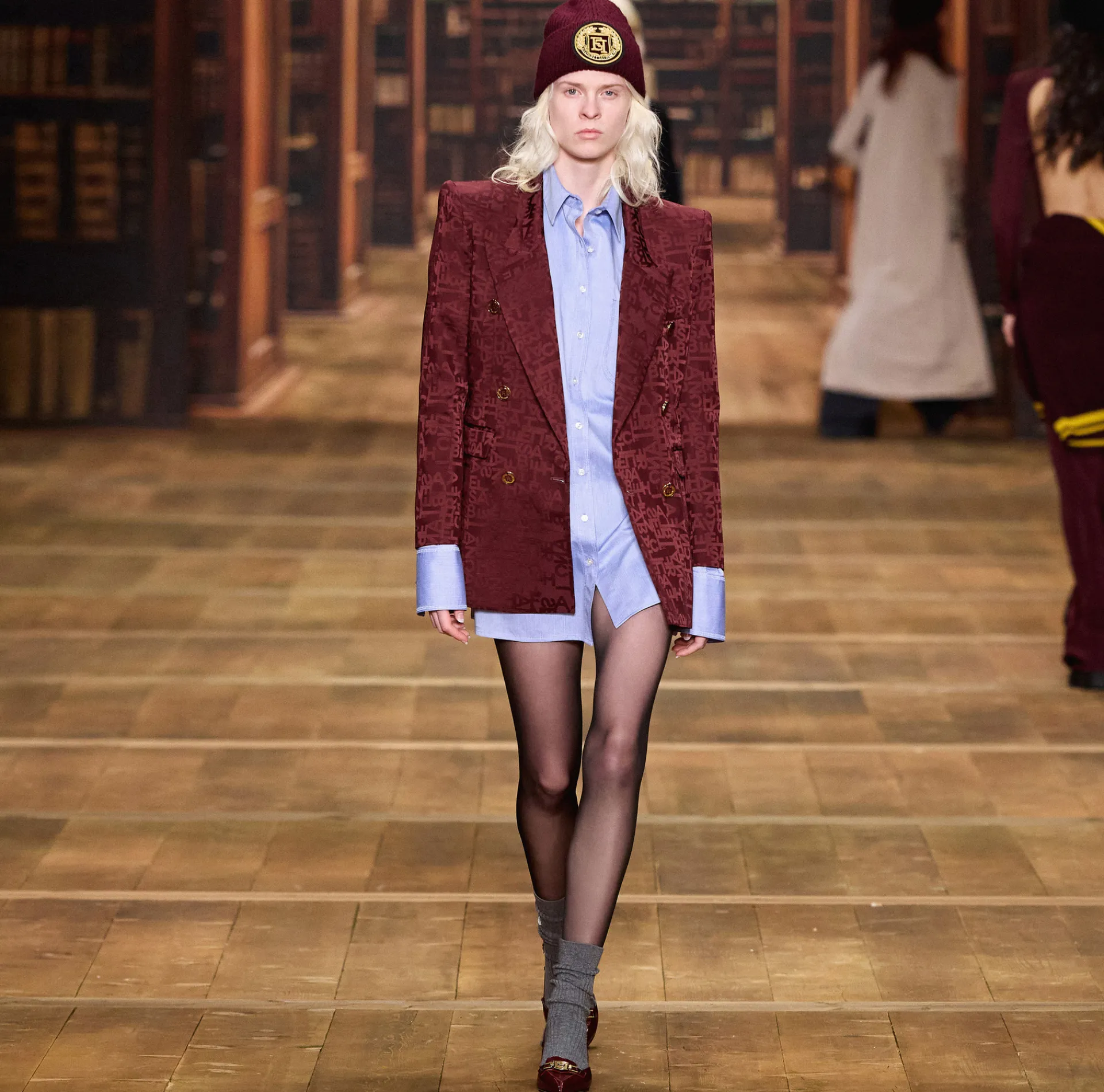 Elisabetta Franchi Shirts And Blouses|Poplin shirt with embroidered organza label OxfordGray