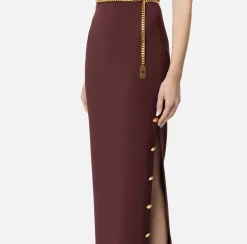 Elisabetta Franchi Red Carpet Dresses|Red Carpet|Red carpet dress in crêpe fabric with bustier neckline RougeNoir