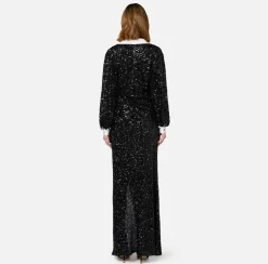 Elisabetta Franchi Dresses|Red Carpet Dresses|Red carpet sequin dress with satin inserts