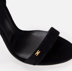 Elisabetta Franchi Sandals|Sandal with ankle strap Étoile Black