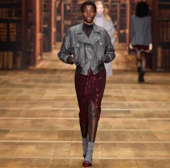 Elisabetta Franchi Jackets And Trench Coats|Shiny crackle denim jacket Steel