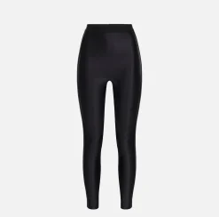 Elisabetta Franchi Trousers And Shorts|Shiny Lycra leggings with logoed elastic