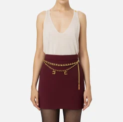 Elisabetta Franchi Top And T-Shirts|Shiny viscose top Latex
